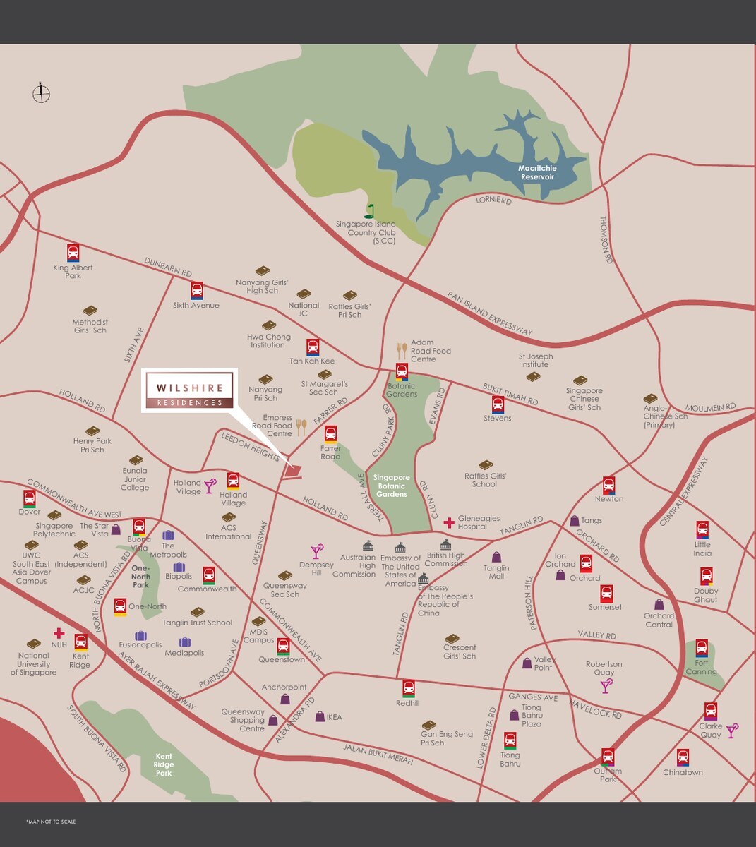 Wilshire Residences location map